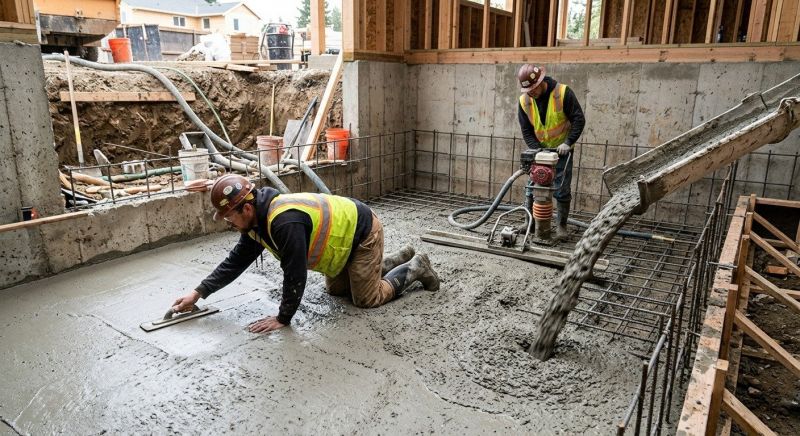 Basement Concrete Installation in Madrid, IA