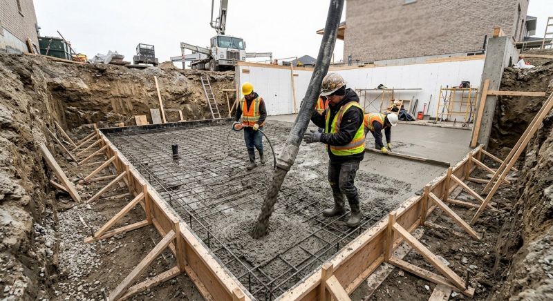 Basement Concrete Installation in Madrid, IA