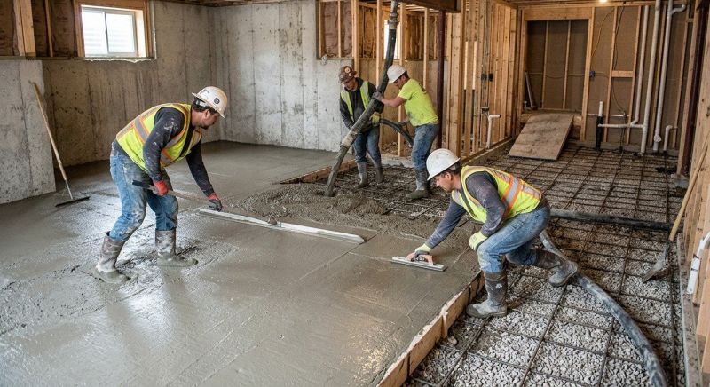 Basement Concrete Pouring in Ames, IA