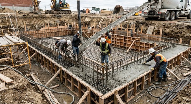 Basement Concrete Pouring in Ames, IA