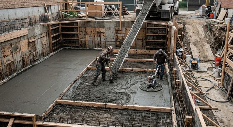 Basement Concrete Pouring in Ames, IA