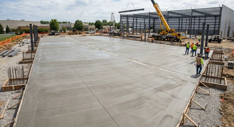 Commercial Slab Construction in Ames, IA