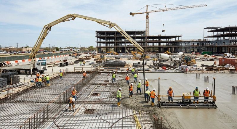 Commercial Slab Construction in Ames, IA