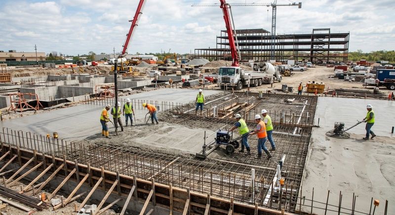 Commercial Slab Installation in Ames, IA