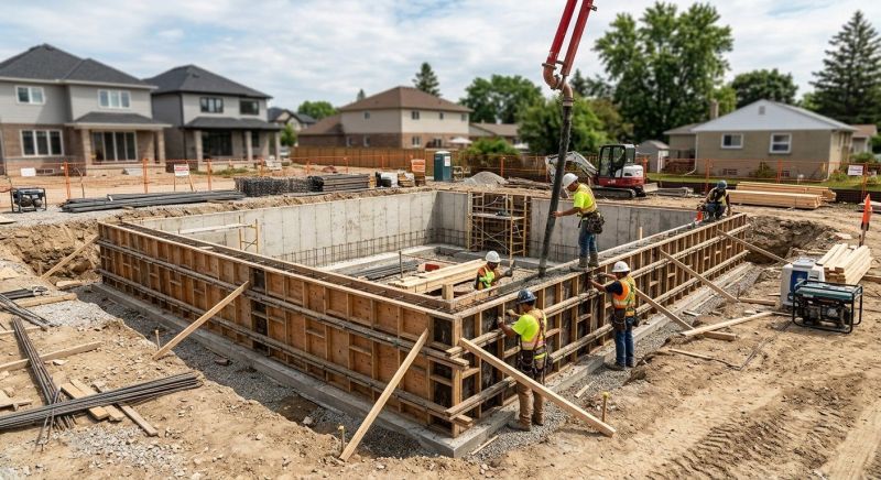 Foundation Construction in Johnston, IA