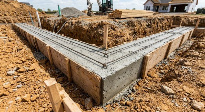 Foundation Footer Installation in Ames, IA
