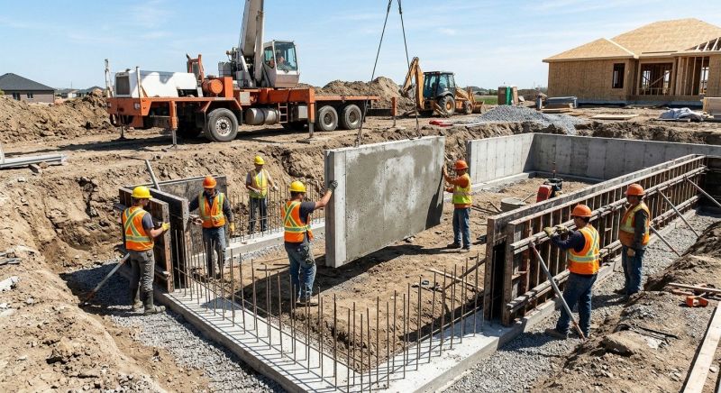 Foundation Wall Pouring in Ankeny, IA