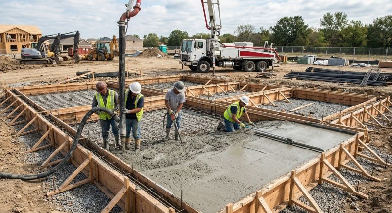 Foundation Wall Pouring in Ankeny, IA