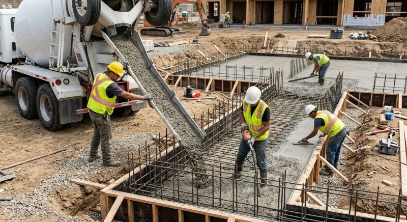 Poured Foundation Installation in Ames, IA