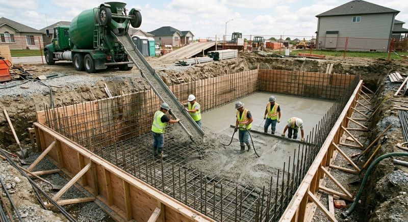 Basement Concrete Pouring